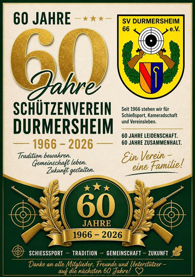 Plakat 60 Jahre SV 66 Durmersheim